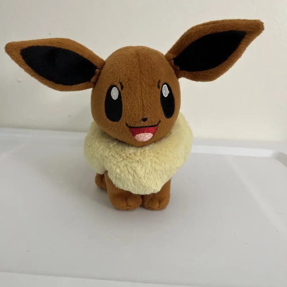 Tomy Pokemon Eevee 8” Standing‎ Plush Stuffed Animal 2016